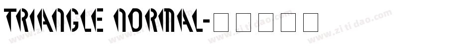 Triangle Normal字体转换